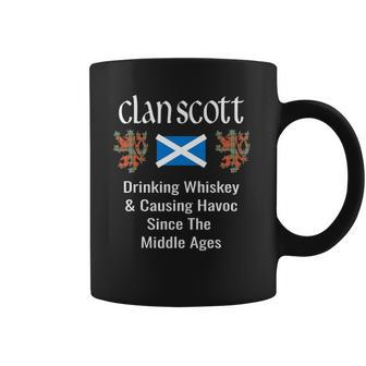 Clan Scott Tartan Scottish Family Name Scotland Pride Coffee Mug - Thegiftio UK