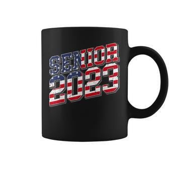 Class Of 2023 Usa Senior 2023 American Flag Coffee Mug - Seseable