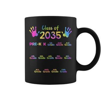 Class Of 2035 Grow With Me Handprint Pre-K 12Th Grade Coffee Mug - Thegiftio UK