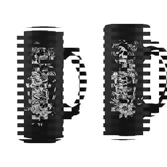 Coffee Drinking Skeleton Lazy Diy Halloween Costume Women V2 Coffee Mug - Thegiftio UK