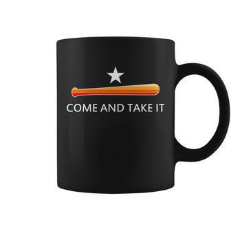 Come And Take It Houston Vintage Baseball Bat Flag Tshirt Coffee Mug - Monsterry DE
