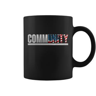 Community Usa Flag V2 Coffee Mug - Monsterry