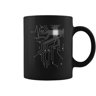 Computer Scientist Programmer Cpu Heart Board Funny Nerd V2 Coffee Mug | Mazezy