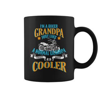 Cool Biker Grandpa Tshirt Coffee Mug - Monsterry UK