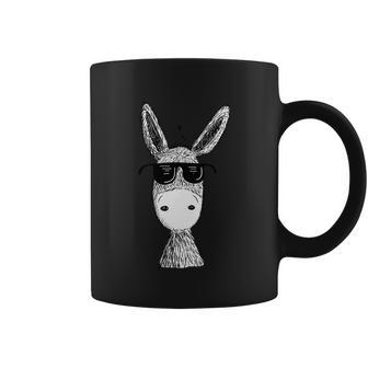 Cool Donkey With Sunglasses Cool Gift Coffee Mug - Monsterry DE