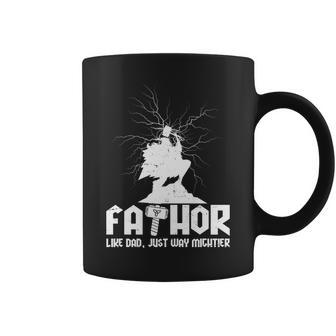 Cool Fathers Day Mighty Fathor Coffee Mug - Monsterry UK