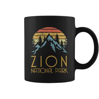 Cool Gift Vintage Retro Zion National Park Utah Gift Tshirt Coffee Mug - Monsterry CA