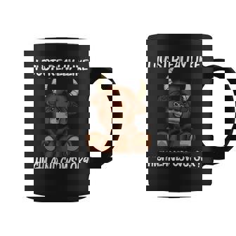 Cool Highland Cow For Men Women Scottish Cattle Cow Farmer Coffee Mug - Thegiftio UK