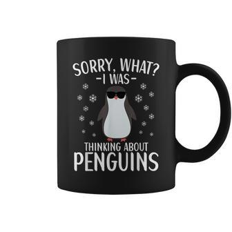 Cool Penguin I Was Thinking About Penguins For Kids Toddler Coffee Mug - Seseable