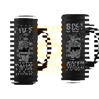 Coolest Pumpkin In The Patch Leopard Kids Toddler Baby 5T 4T Coffee Mug | Seseable CA