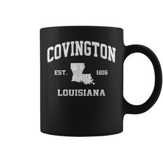 Covington Louisiana La Vintage State Athletic Style Coffee Mug - Thegiftio UK