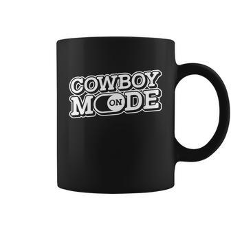 Cowboy Mode On Gift Horse Riding Horse Western Rodeo Cowboy Funny Gift Coffee Mug - Thegiftio UK