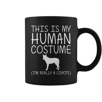 Coyote Easy Halloween Human Costume Wolf Pup Canine Diy Gift Coffee Mug - Thegiftio UK