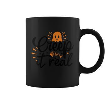 Creep It Real Boo Halloween Quote Coffee Mug - Monsterry UK