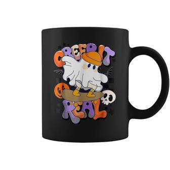 Creep It Real Ghost Boy Vintage Retro Halloween Fall Season Coffee Mug - Thegiftio UK