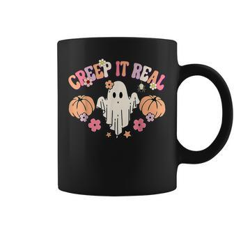 Creep It Real Ghost Kids Boys Girls Halloween Costume Coffee Mug - Thegiftio UK