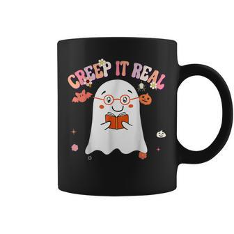Creep It Real Ghost Kids Boys Girls Halloween Costume Coffee Mug - Thegiftio UK