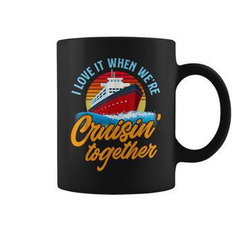 Cruising Together Vintage Funny Cruise Couple Coffee Mug - Thegiftio UK