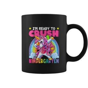 Crush Kindergarten Dabbing Unicorn Back To School Coffee Mug - Monsterry