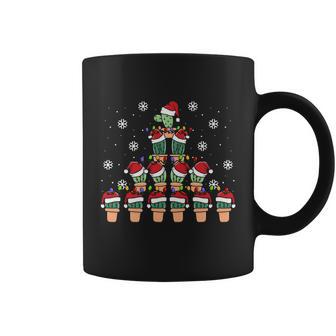 Cute Cactus Christmas Tree Succulent Cactus Xmas Gift Coffee Mug - Monsterry CA