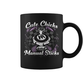 Cute Chicks & Manual Sticks Coffee Mug - Seseable