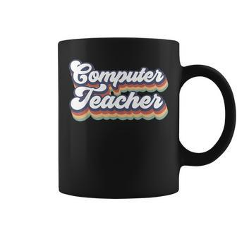 Cute Computer Teacher Typography Back To School Teaching Coffee Mug - Thegiftio UK