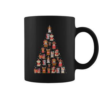 Cute Dogs Puppies Christmas Tree Coffee Mug - Monsterry CA