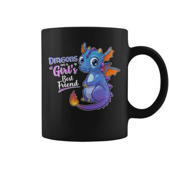 Cute Dragons Are A Girls Best Friend Coffee Mug - Monsterry DE