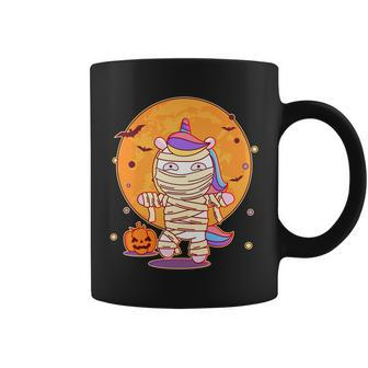 Cute Funny Halloween Unicorn Mummy Graphic Design Printed Casual Daily Basic Coffee Mug - Thegiftio UK