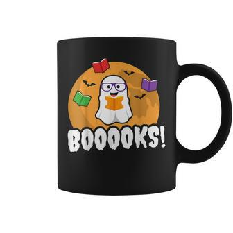 Cute Ghost Boo Read Books Library Gifts Funny Coffee Mug - Thegiftio UK