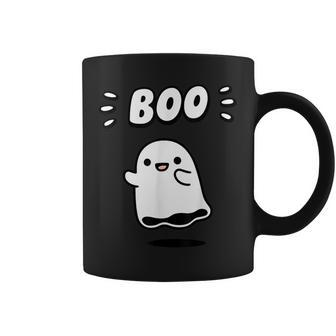 Cute Ghost Saying Boo Ghost Girl Kid Funny Halloween Costume Coffee Mug - Thegiftio