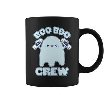 Cute Halloween Boo Boo Crew Band Aid Ghost Graphic Design Printed Casual Daily Basic Coffee Mug - Thegiftio UK