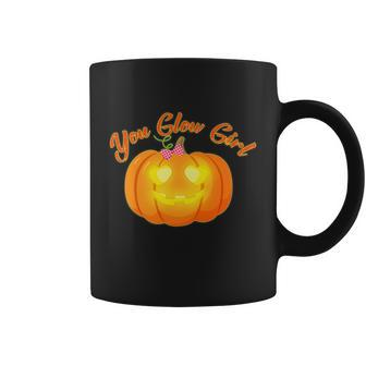 Cute Halloween Funny Halloween Day You Glow Girl Cute Pumpkin Graphic Design Printed Casual Daily Basic Coffee Mug - Thegiftio UK