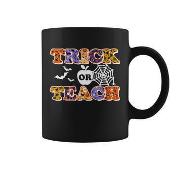Cute Halloween Trick Or Teach Teacher Coffee Mug - Monsterry