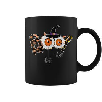 Cute Happy Halloween Boo Spiders Witch Hat Halloween Gifts Coffee Mug - Thegiftio UK