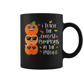 Cute I Teach The Coolest Pumpkins In The Patch Teacher Coffee Mug - Thegiftio UK