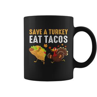 Cute Kawaii Turkey Happy Thanksgiving Cute Taco Character Mexican Taco Lover Coffee Mug - Thegiftio UK