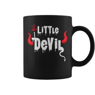 Cute Toddler Kids Little Devil Halloween Trick Or Treat Coffee Mug - Seseable