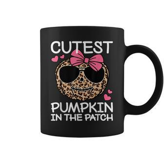 Cutest Pumpkin In The Patch Funny Halloween Cute Girls Kids Coffee Mug - Seseable