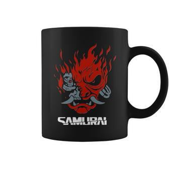 Cyberpunk Cyborg Samurai Coffee Mug - Monsterry AU