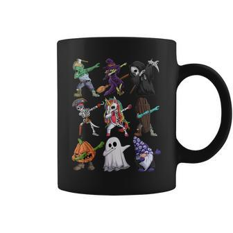 Dabbing Halloween Boys Skeleton Zombie Scary Pumpkin Mummy V4 Coffee Mug - Thegiftio UK