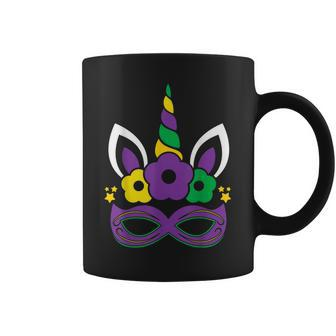 Dabbing Jester Unicorn Mardi Gras Kids Girls Coffee Mug - Thegiftio UK