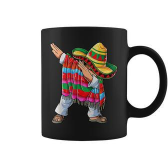 Dabbing Mexican Poncho Cinco De Mayo Boys Men Sombrero Dab V2 Coffee Mug - Thegiftio UK