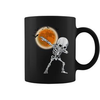 Dabbing Skeleton Dancing Funny Halloween Costume Boys Men Coffee Mug - Seseable