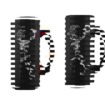 Dabbing Skeleton Pirate Soccer Skeleton Halloween Men Boys Coffee Mug - Thegiftio