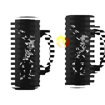 Dabbing Skeleton Pumpkin Face Halloween Graphic Design Printed Casual Daily Basic Coffee Mug