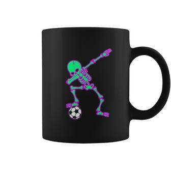 Dabbing Skeleton Soccer Halloween Dab Coffee Mug - Thegiftio