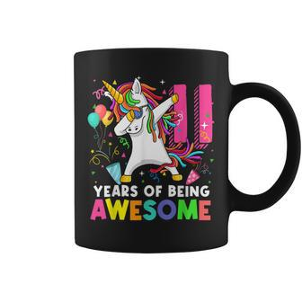 Dabbing Unicorn 11Th Birthday 11 Years Old Gifts Birthday Coffee Mug - Thegiftio UK