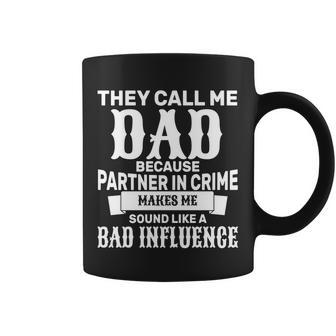 Dad Bad Influence Tshirt Coffee Mug - Monsterry UK
