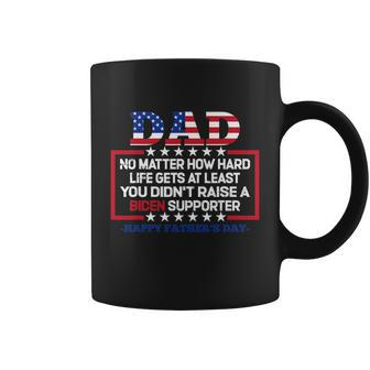 Dad Happy Fathers Day No Matter How Hard Life Gets At Least Coffee Mug - Monsterry CA
